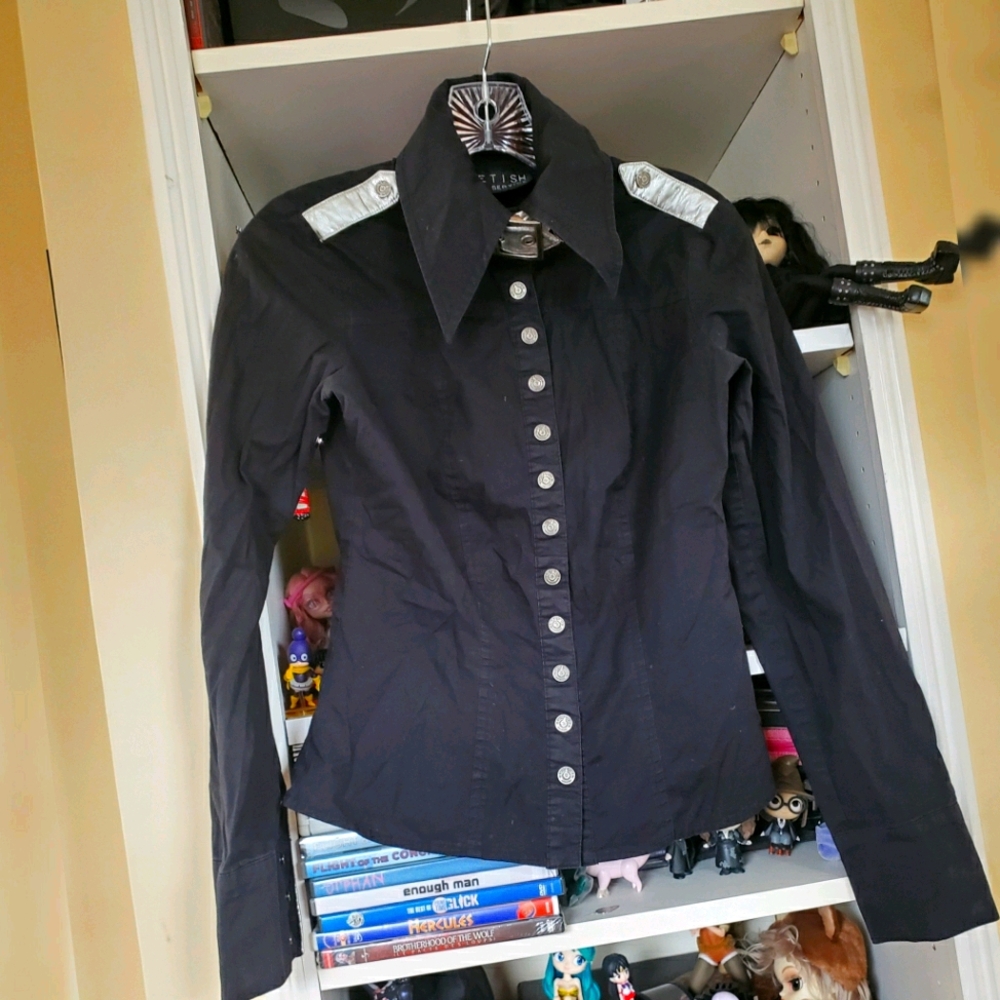Lip Servicd Division LS military poplin blouse - Picture 1 of 6